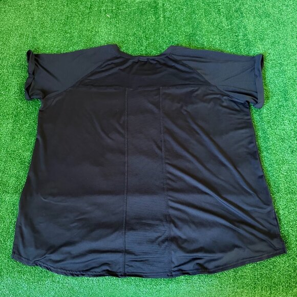 Avia Raglan Sleeve Crew Neck Black Running Athletic Gym T-Shirt Plus Size XXXL - Picture 8 of 13